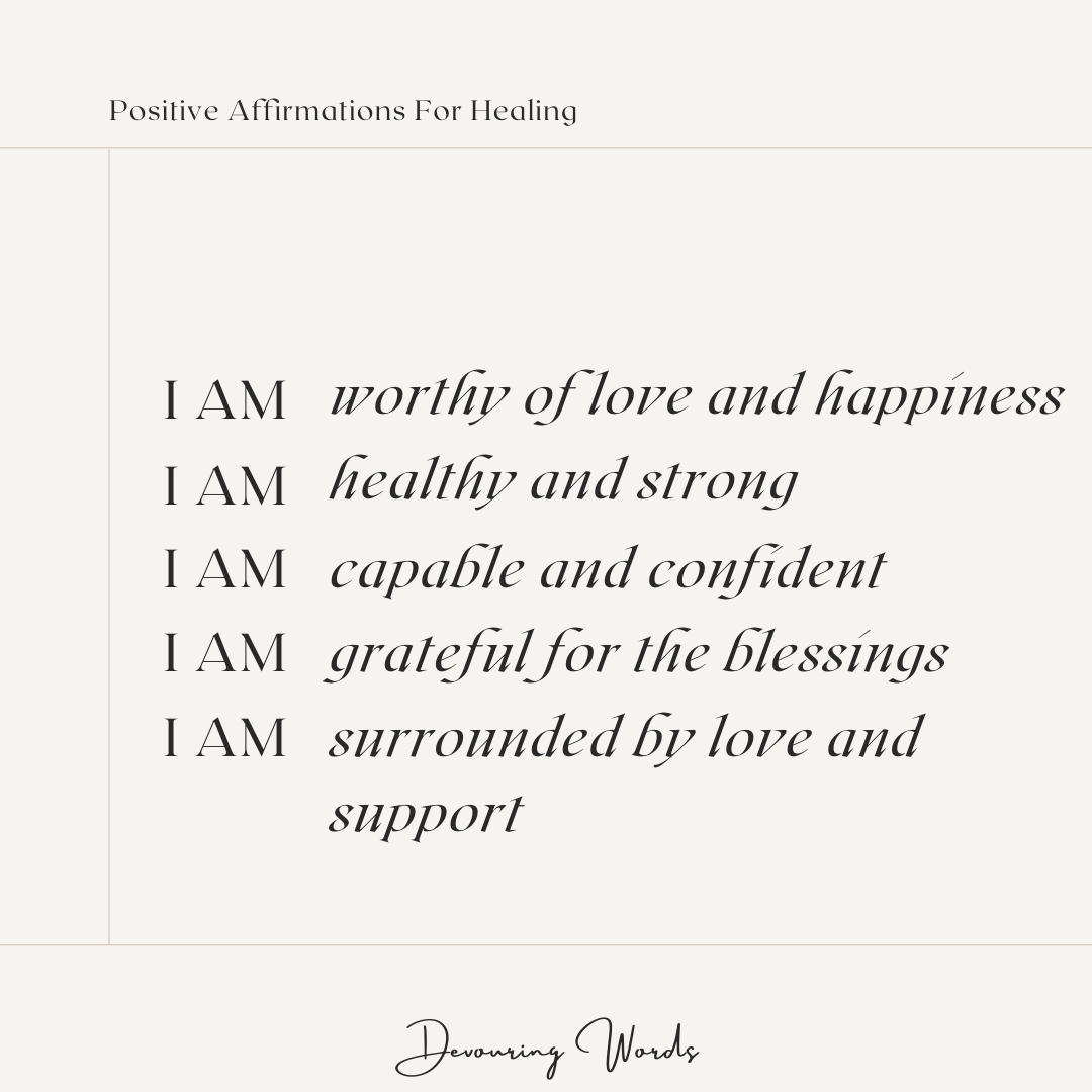 affirmations for healing 